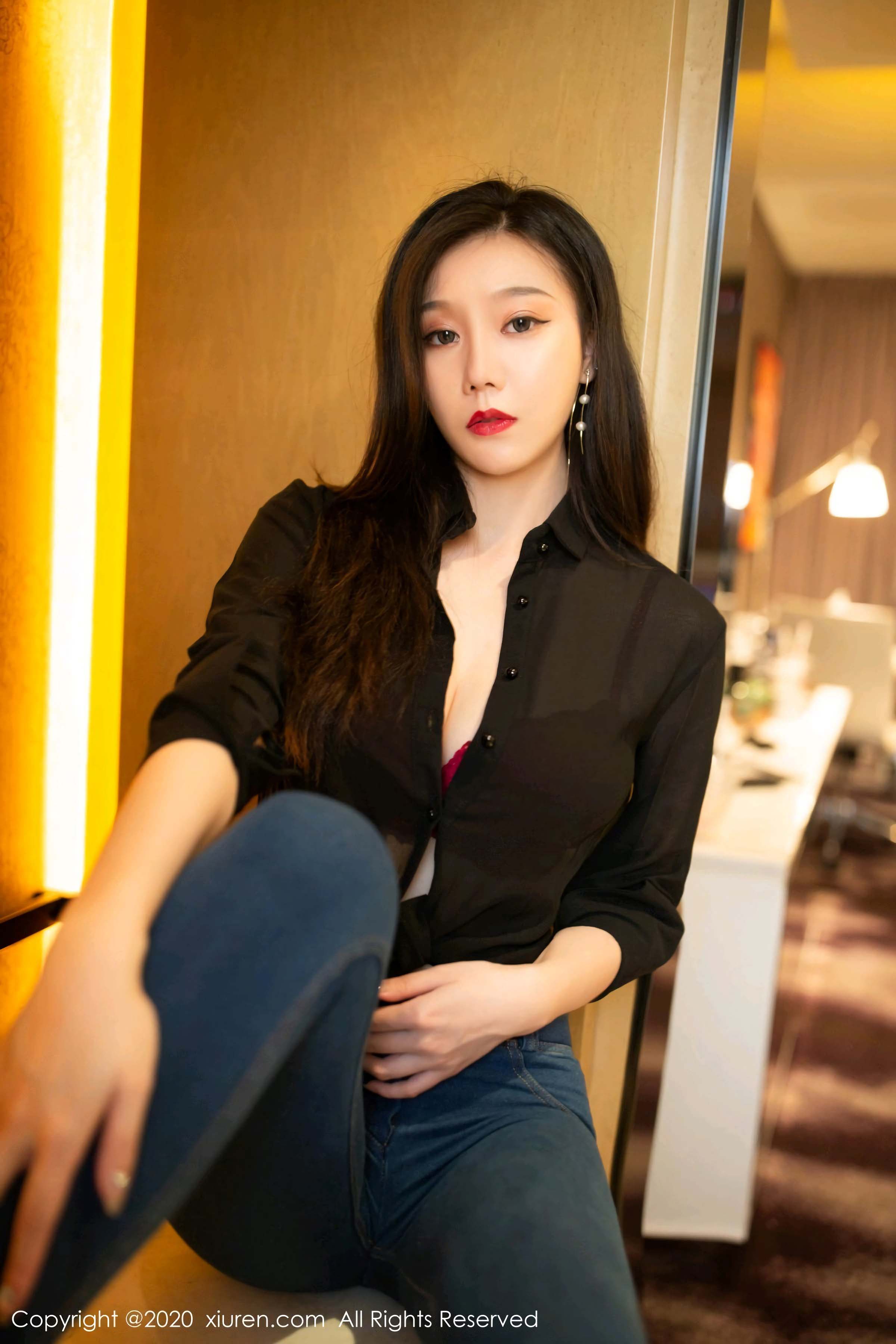 2020.09.08No.2540安然Maleah牛仔裤主题写真插图5